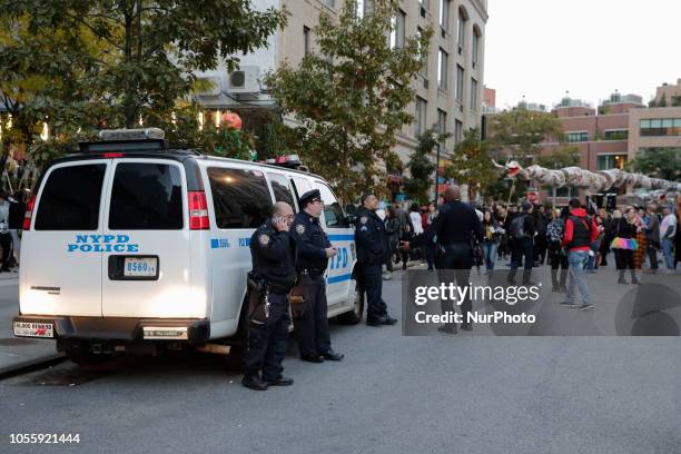 Thousands of People Participated on the Annual Village Halloween Parade in New York City, USA on October 31, 2018.