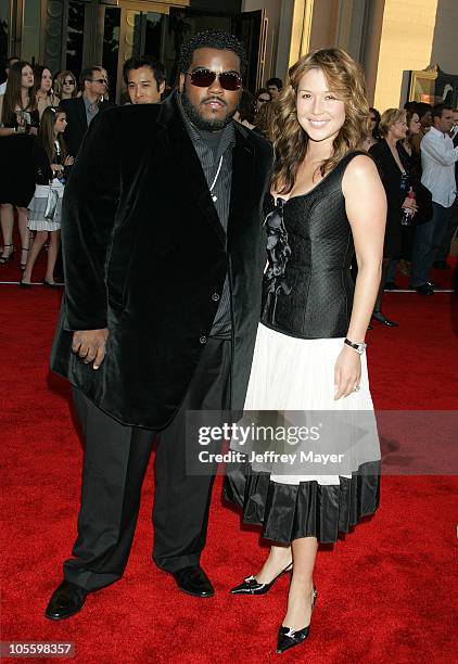 Rodney Jerkins and wife Joya during 33rd Annual American Music Awards - Arrivals at Shrine Auditorium in Los Angeles, California, United States.