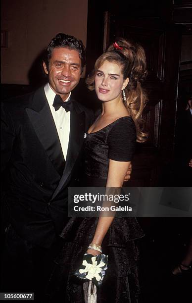 Roffredo Gaetani and Brooke Shields during "Valentino : Thirty Years of Magic" Gala Retrospective at 67th Street Armory in New York City, New York,...