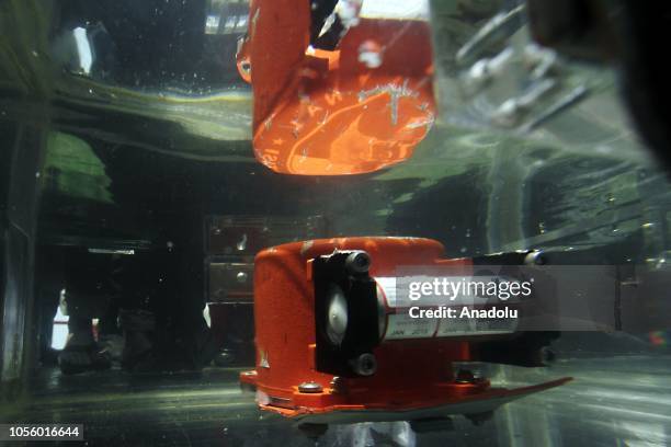 The Lion Air plane's Black Box which has been found by National Search and Rescue Agency members, is seen in Tanjung Karawang, West Java, Indonesia...