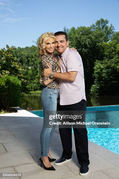 Cake Boss - Buddy Valastro and wife Lisa are photographed for People Magazine on June 20, 2018 at home in Montville, New Jersey.