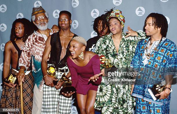Arrested Development during The 35th Annual GRAMMY Awards at Shrine Auditorium in Los Angeles, California, United States.
