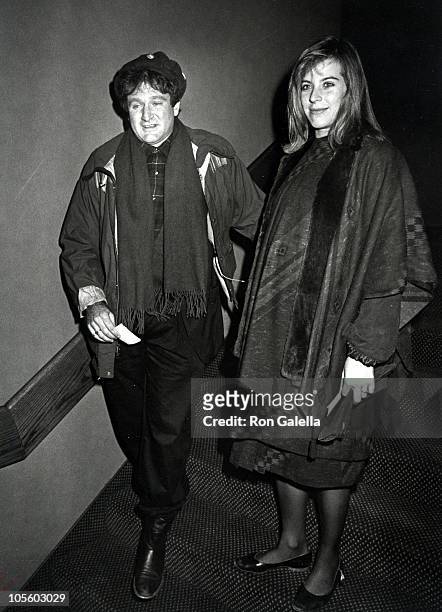 Robin Williams and Wife Valerie Williams during "That Championship Season" New York Premiere - December 8, 1982 at Seventh Regiment Armory in New...
