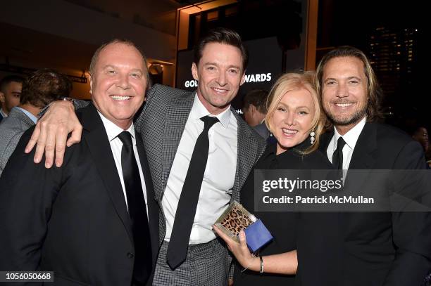 Michael Kors, Hugh Jackman, Deborra-lee Furness and Lance LePere attend The 12th Annual Golden Heart Awards at Spring Studios on October 16, 2018 in...