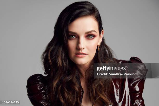 Lydia Hearst from SYFY's 'Z Nation' poses for a portrait in the Getty Images Portrait Studio powered by Pizza Hut at San Diego 2018 Comic Con at...