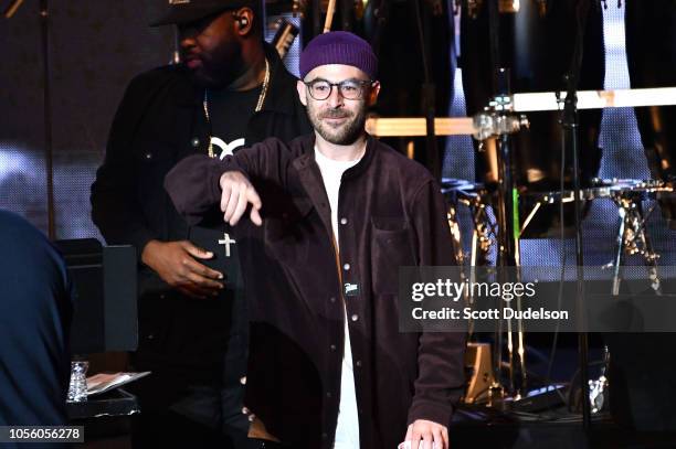 Rapper The Alchemist performs onstage during the Mac Miller: A Celebration of Life benefit concert on October 31, 2018 in Los Angeles, California.