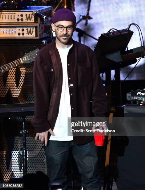 Rapper The Alchemist performs onstage during the Mac Miller: A Celebration of Life benefit concert on October 31, 2018 in Los Angeles, California.