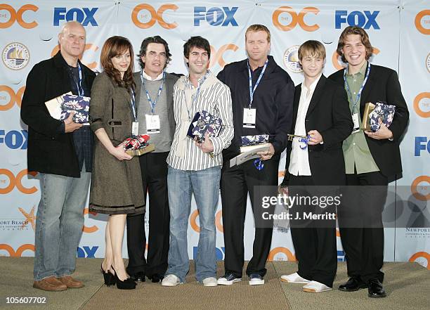 The Cast of "The OC" during Cast And Producers of Fox Hit "The O.C." Receive Key to Newport Beach at The Historic Balboa Pavilion in Newport Beach,...