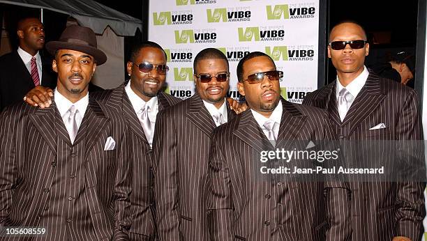 New Edition during 2004 Vibe Awards - Arrivals at Barker Hanger in Santa Monica, California, United States.