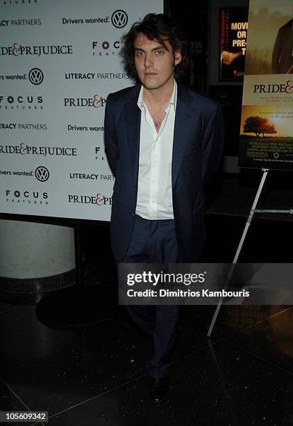 Joe Wright, director during "Pride and Prejudice" New York Premiere - Inside Arrivals at Loews Lincoln Center in New York City, New York, United...