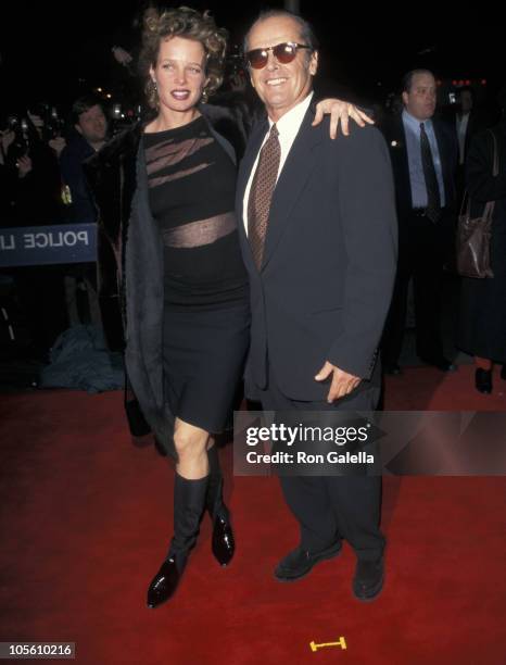Rebecca Broussard and Jack Nicholson during "As Good As It Gets" New York City Premiere at Loews Twin Theater in New York City, New York, United...