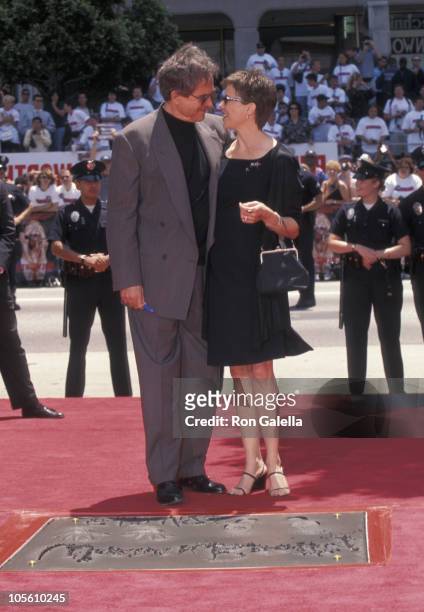 Warren Beatty and Annette Bening during Hand and Footprint Ceremony Honoring Warren Beatty at Mann's Chinese Theater in Hollywood, California, United...