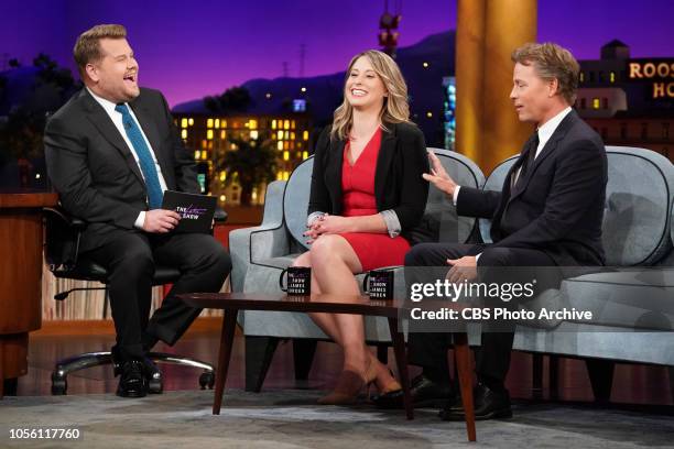 Katie Hill and Greg Kenner on The Late Late Show with James Corden airing Tuesday, October 30, 2018.