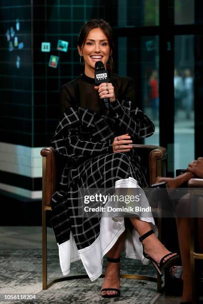 Minka Kelly attends the Build Series to discuss "Titans" at Build Studio on November 1, 2018 in New York City.