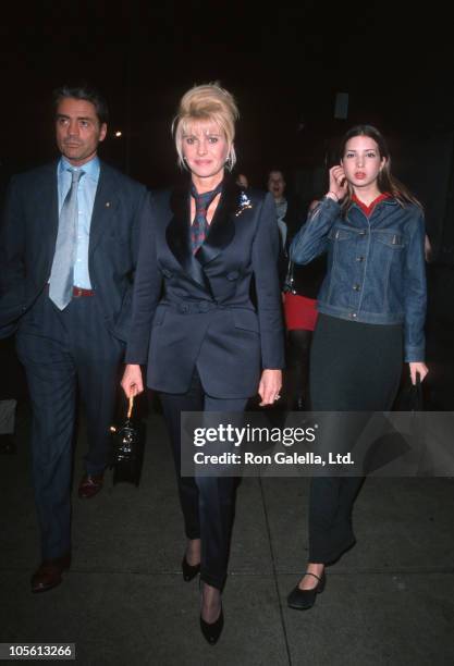 Roffredo Gaetani, Ivana Trump and Ivanka Trump during Ivana Trump Sighting on Madison Avenue - March 4, 1999 at Madison Avenue in New York City, New...