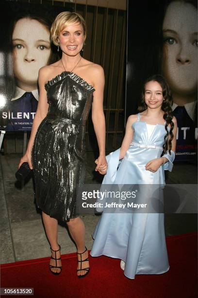 Radha Mitchell and Jodelle Ferland during "Silent Hill" Los Angeles Premiere - Arrivals at Egyptian Theatre in Hollywood, California, United States.