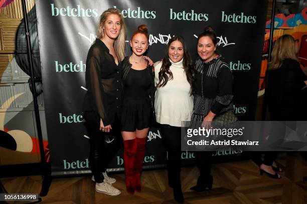 Taylor Donohue, Taylor Strecker, Claudia Oshry and Jackie Oshry attend the Betches When's Happy Hour Book Party at Vandal on October 17, 2018 in New...
