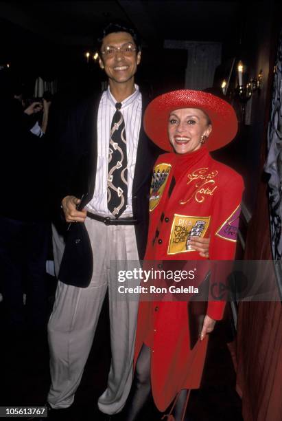 Tommy Tune and Lillian Montevecchi during 44th Annual Tony Awards Nominees Brunch - May 16, 1990 at Sardi's Restaurant in New York City, New York,...