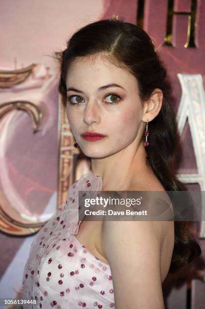 Mackenzie Foy attends the European Premiere of Disney's "The Nutcracker And The Four Realms" at Vue Westfield on November 1, 2018 in London, England.