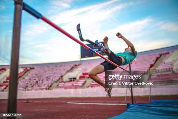 keep jumping - disabled sportsperson stock pictures, royalty-free photos & images