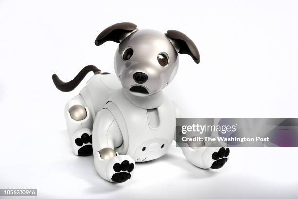 Aibo from Sony is one of the items in The Washington Post via Getty Images annual gift guide October 09, 2018 in Washington, DC.