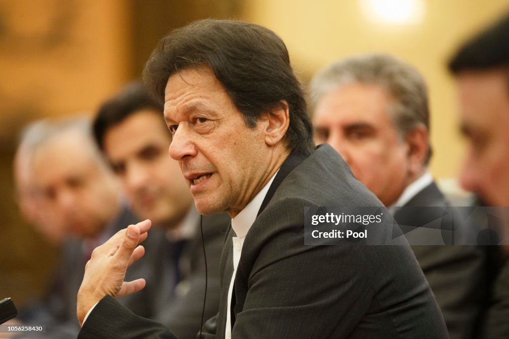 Pakistani Prime Minister Imran Khan Attends Talks With Chinese President Xi Jinping In Beijing