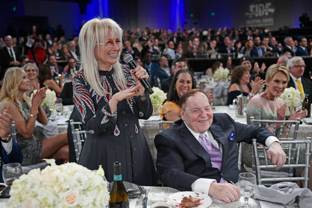 Dr. Miriam Adelson and Sheldon Adelson attend Friends of The Israel Defense Forces Western Region Gala at The Beverly Hilton Hotel on November 1,...