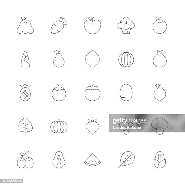 Fruits Et Lgumes Icons Srie Ultra Thin Line, Photo