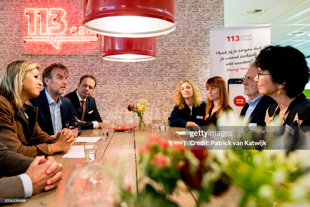 Queen Maxima Attends Suicide Prevention Conference