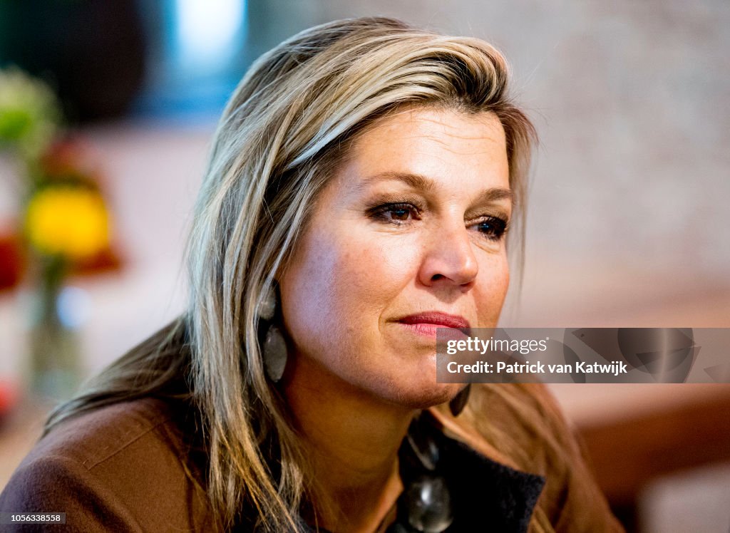 Queen Maxima Attends Suicide Prevention Conference