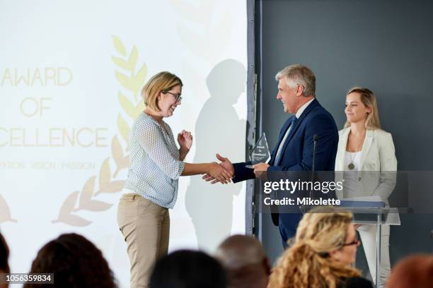 congratulations, you deserve it - business awards ceremony stock pictures, royalty-free photos & images