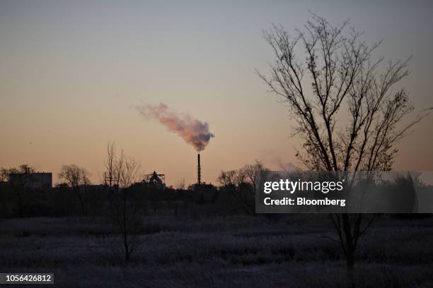 Steam rises from a stack on the grounds of the 3M Co. Cottage Grove Center in Cottage Grove, Minnesota, U.S., on Thursday, Oct. 18, 2018. 3M's...