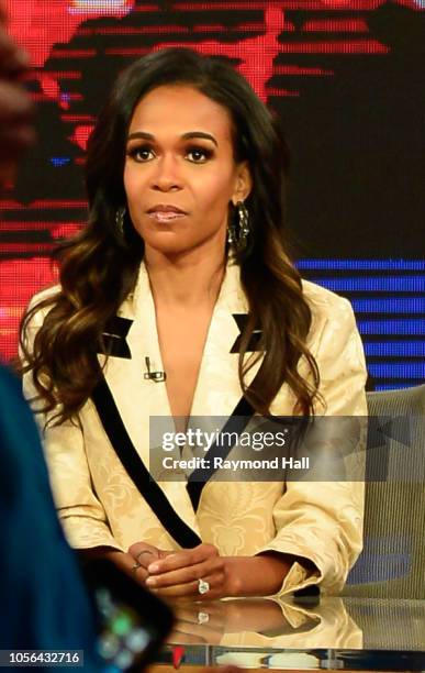 Singer Michelle Williams is seen on the set of "Good Morning America"on November 2, 2018 in New York City.