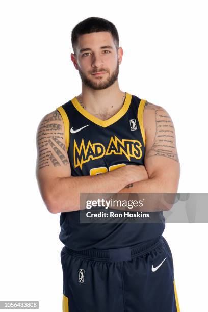 Michael Orris of the Fort Wayne Mad Ants poses for a portrait during NBA G-League media day on October 30, 2018 at Ash Center in Fort Wayne, Indiana....