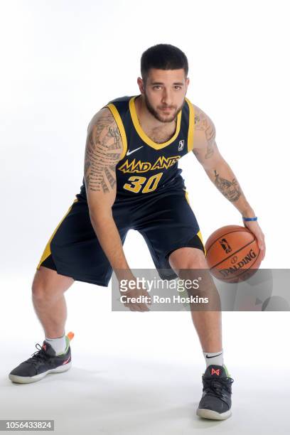 Michael Orris of the Fort Wayne Mad Ants poses for a portrait during NBA G-League media day on October 30, 2018 at Ash Center in Fort Wayne, Indiana....