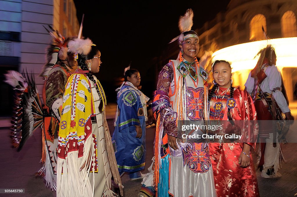 Oneida Indigenous Oneida Native American singer/dancers at the 20th Annual... News Photo ...