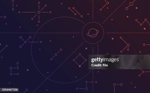 konstellation und sternkarten - weltraum und astronomie stock-grafiken, -clipart, -cartoons und -symbole