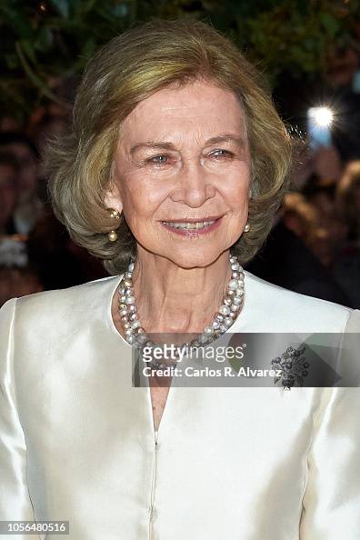 Queen Sofia attends a concert to celebrate her 80th birthday at the ...