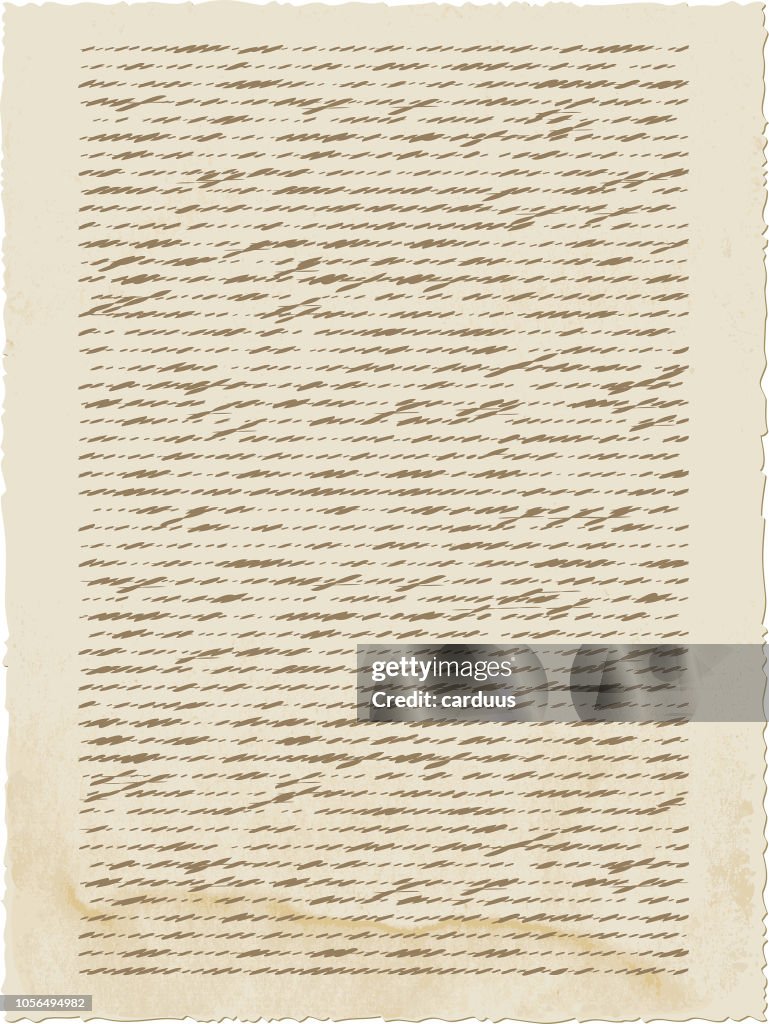 Cal Graphics Paper Vector Illustration Of Old Calligraph Paper High-Res Vector Graphic ...