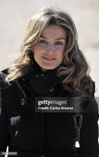 Princess Letizia of Spain attends "Ciudad Sostenible" awards at "Parque del Oeste" on October 18, 2010 in Madrid, Spain.