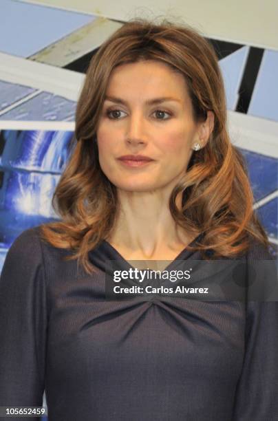 Princess Letizia of Spain attends "Ciudad Sostenible" awards at "Parque del Oeste" on October 18, 2010 in Madrid, Spain.