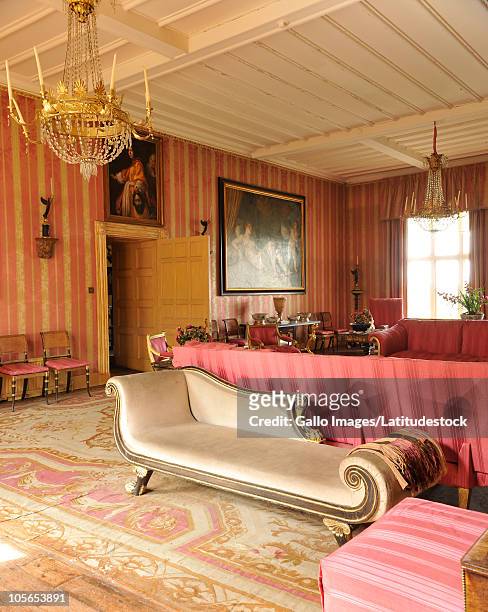 mold, flintshire, wales - chaise longue stock pictures, royalty-free photos & images