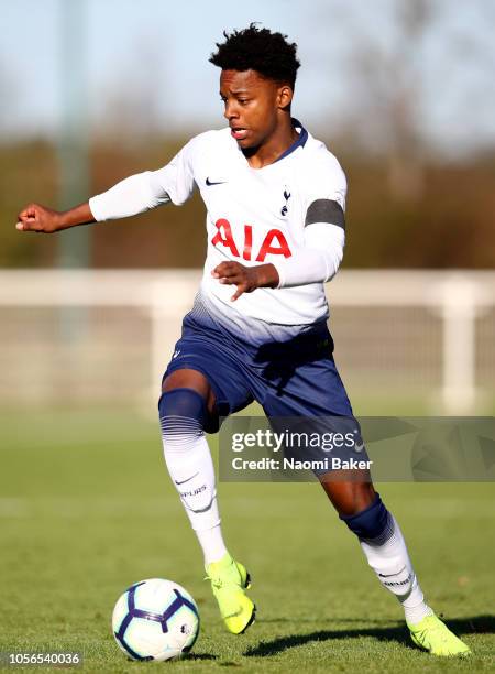 Neil Bennett of Tottenham Hotspur in action during the Premier League 2 match between Tottenham Hotspur and Swansea City at Tottenham Hotspur...