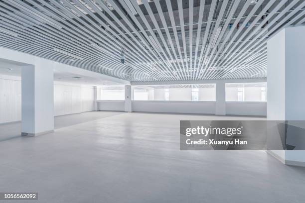 empty contemporary interior background - empty showroom stock pictures, royalty-free photos & images