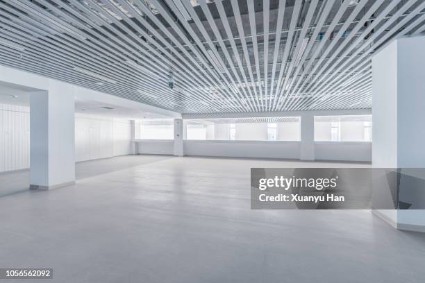 empty contemporary interior background - background concrete indoor stock pictures, royalty-free photos & images