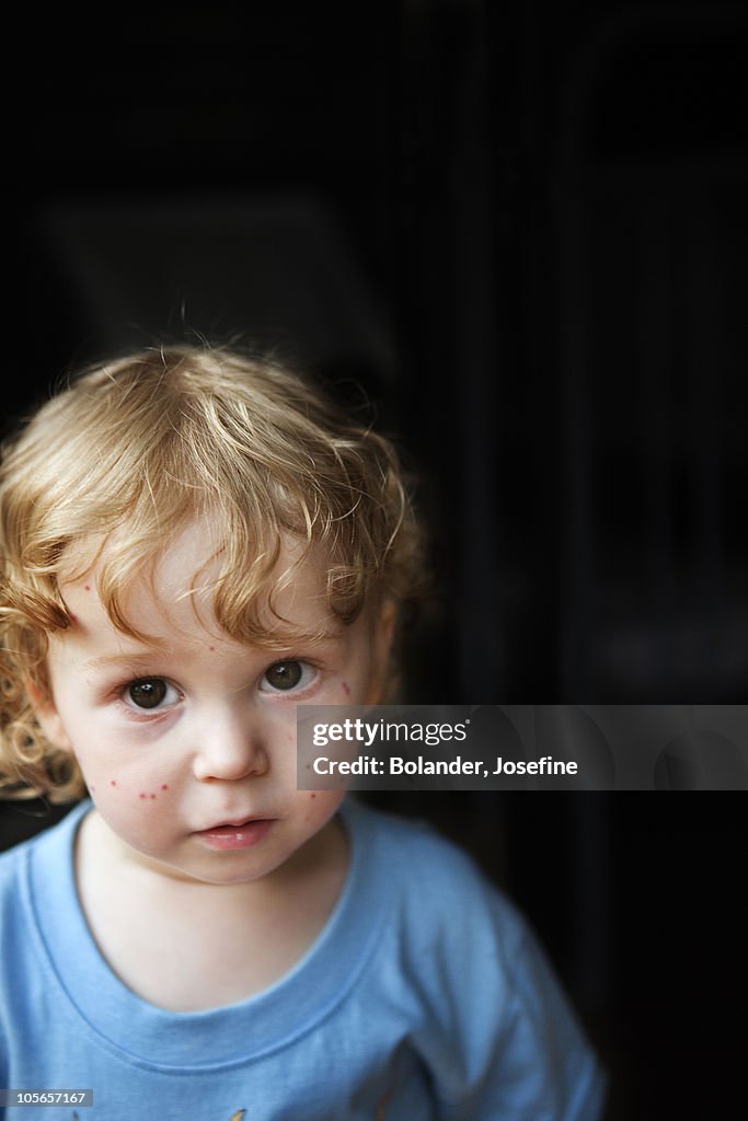 Boy looking at camera