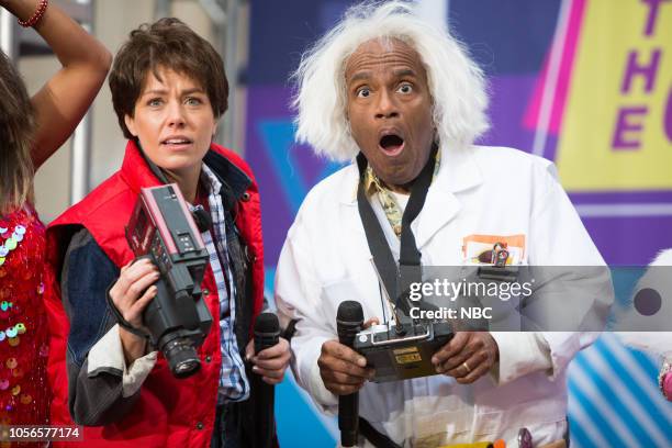 Dylan Dreyer as Marty McFly and Al Roker as Doc Brown on Wednesday, October 31, 2018 --