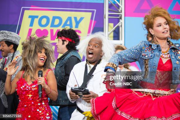 Sheinelle Jones as Tina Turner, Sheinelle Jones as Tina TurnerAl Roker as Doc Brown, Savannah Gathrie as Cindi Lauper on Wednesday, October 31, 2018...