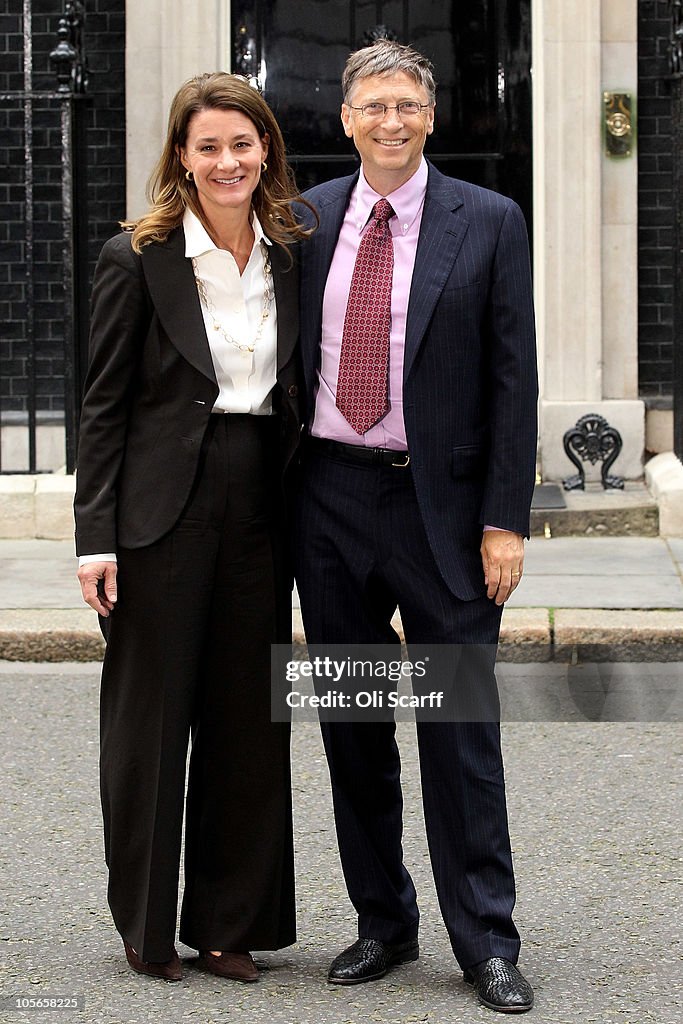 Bill Gates and Melinda Gates Visit Downing Street