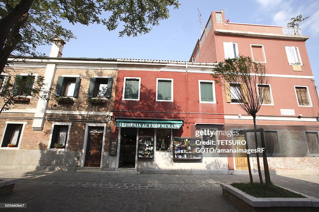 Townscape of Murano, Venice, Italy